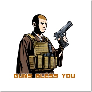 Gun Bless You Posters and Art